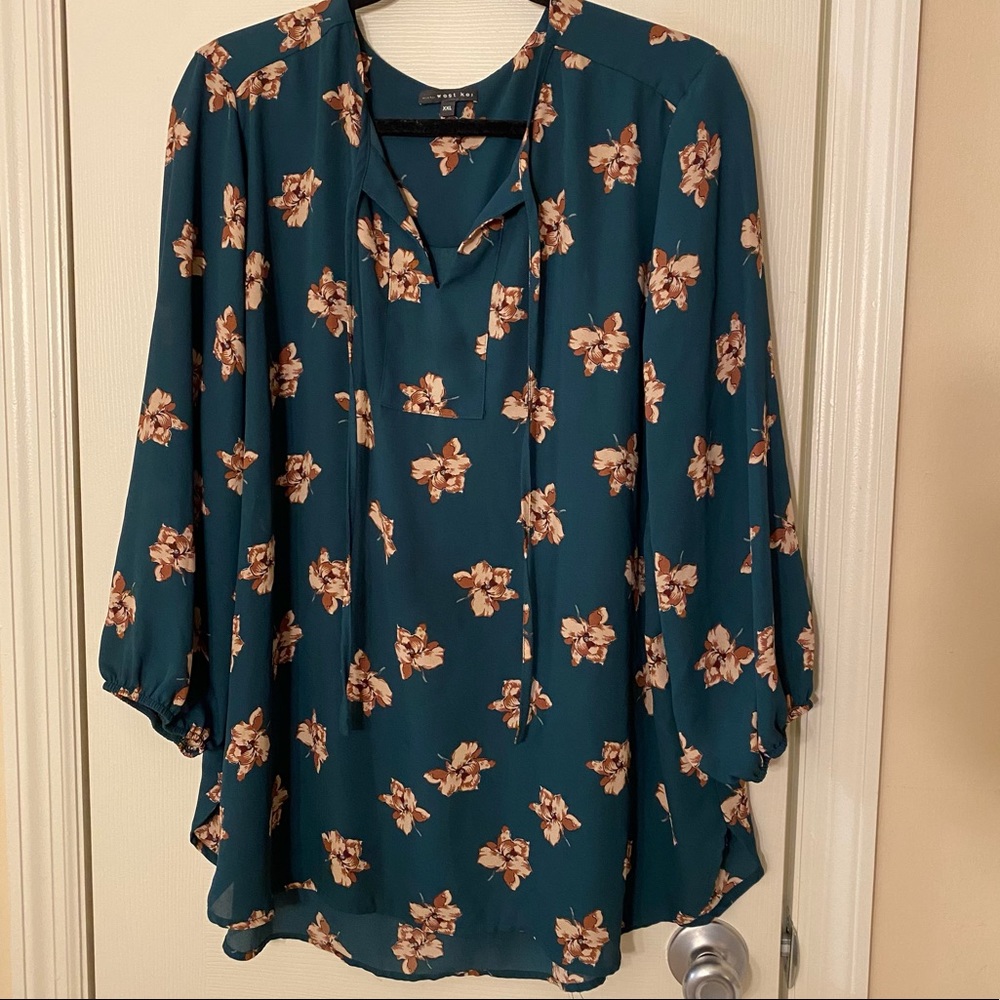 EUC WEST KEI Cassia Tie Detail Blouse XXL